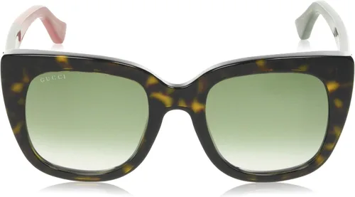 Vista 2 de Gucci gafas de sol (0163-S 004) La Habana Oscuro - Rojo - Gris verde lentes Gradient