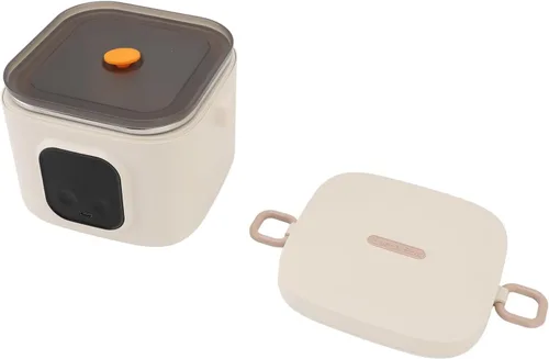 Vista 9 de Fiambrera eléctrica, calentador de alimentos portátil recargable de 27.1 fl oz, calentador de alimentos para oficina, camping, viajes