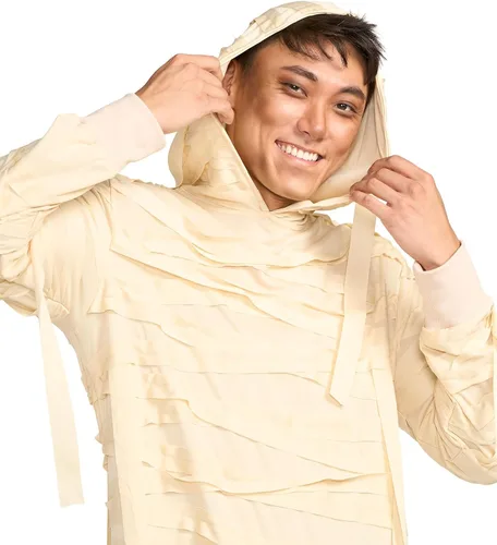 Vista 3 de Tipsy Elves Men's Mummy Halloween Costume - Movie Monster Jumpsuit