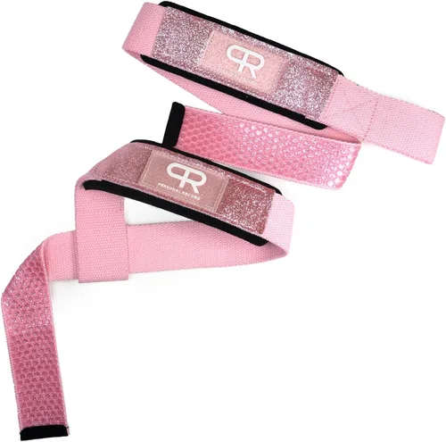 Vista 3 de PR Personal Record - Correas de Levantamiento - Correas de Muñeca de Súper Resistencia sin Deslizamiento para Levantamiento de Pesas, Algodón Extra