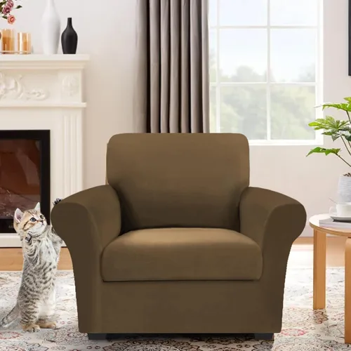 Vista 2 de Arfntevss Fundas para sillón 100% impermeables para sala de estar, fundas elásticas para sillas de sofá, sillón, juego de fundas antideslizantes