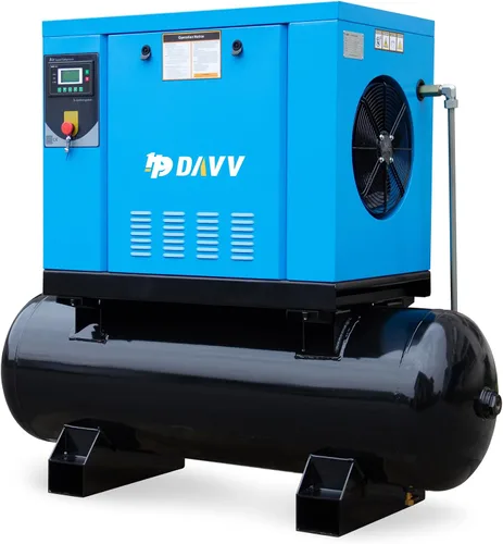 Vista 12 de Compresor de aire de tornillo rotatorio con tanque vertical 10HP 230V 3-Ph Davv-lgjgp007tu2