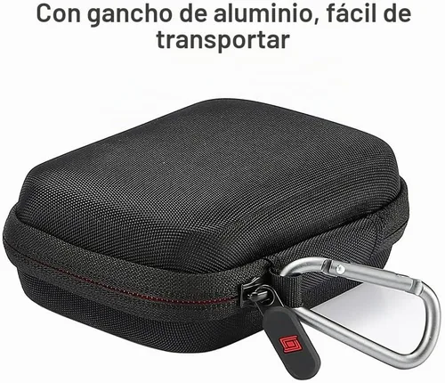 Vista 5 de RAIACE Estuche de transporte duro para juegos de cartas, bolsa de almacenamiento protectora. (No incluye tarjetas) - Negro
