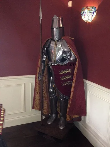Vista 5 de NauticalMart Combat Full Suit of Armor Medieval Knight Disfraz de Halloween - LARP