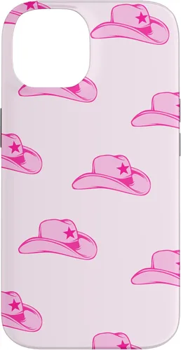 Vista 4 de Funda con estampado de sombrero de vaquero rosa para iPhone 13 Pro Max