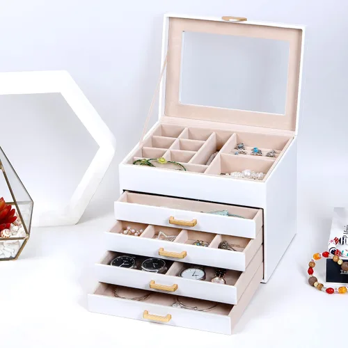 Vista 5 de Kendal Joyero organizador para mujer oro blanco corazón LJC4DRWH