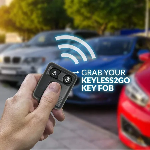 Vista 6 de Keyless2Go Repuesto para llavero de auto a control remoto para vehículos que utilizan 3 botones CWTWB1U331, autoprogramable