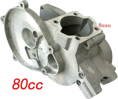 Vista 2 de Bicicleta motorizada y motos con motor de 80 cc, carcasa del motor, estuche del cigüeñal, pernos de 6 mm, pieza del motor
