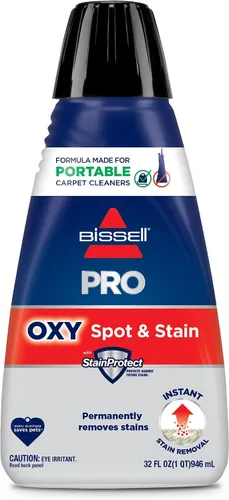 Vista 9 de Bissell Professional Spot and Stain + Oxy Fórmula limpiadora de manchas, portátil, para máquina, 32 onzas líquidas, unidad