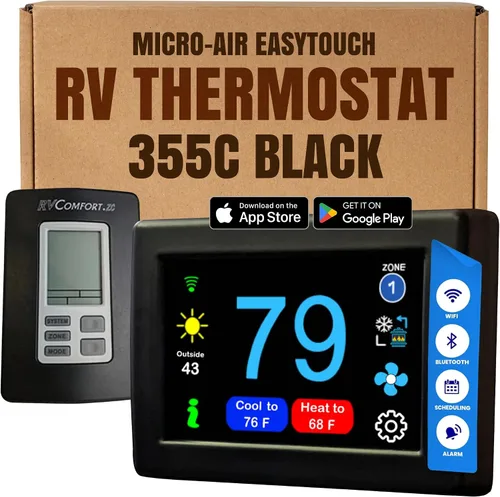 Vista 18 de MICRO-AIR EasyTouch - Termostato digital de repuesto para autocaravana, programable y confiable, habilitado para WiFi y Bluetooth, termostato