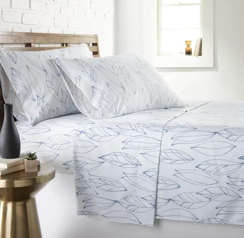 Vista 50 de Southshore Fine Living, Inc. Colección Winter Brush, juego de sábanas de 3 piezas para cama individual, sábana bajera con bolsillo profundo de 14