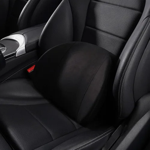 Vista 9 de Almohada lumbar para automóvil, soporte lumbar de espuma viscoelástica, cojín lumbar para aliviar el dolor de espalda, cojín lumbar para asiento