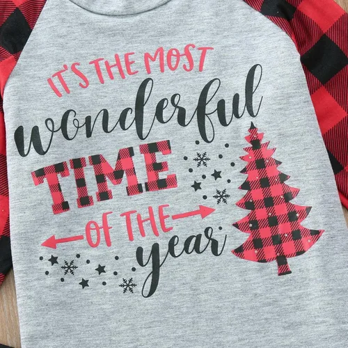 Vista 2 de Pijamas de Navidad familiares a juego pijamas de bebé de moda para Navidad pijamas familiares a juego lindos ciervos de cabeza grande