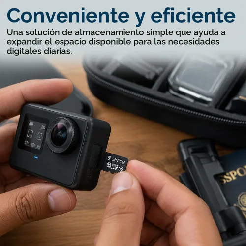 Vista 7 de Centon Electronics MP Essential 64GB clase 10 tarjeta micro SDXC (S1-MSDXC10-64G)