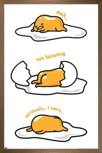 Vista 16 de Trends International Póster de pared de Gudetama - Not Listening