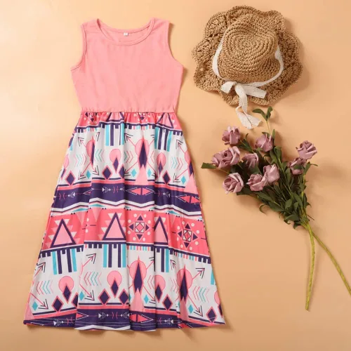 Vista 3 de Mamá and Me Dresses - Vestido de verano con estampado floral