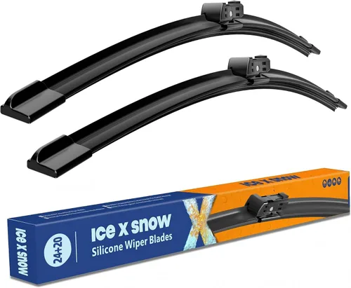 Vista 30 de Escobillas limpiaparabrisas repelentes al agua de 13"+13" de repuesto para JEEP Wrangler TJ 2006 2005 2004 2003 2002 2001 2000 1999 1998 1997