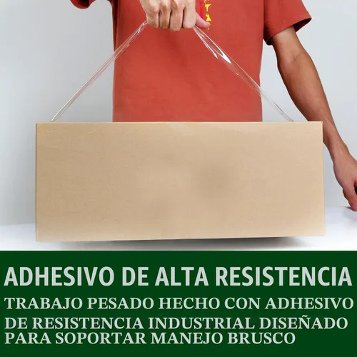 Vista 5 de HERKKA Cinta de embalaje transparente, 24 rollos de cinta de embalaje resistente para embalaje de envío, sellado en movimiento, cinta de embalaje