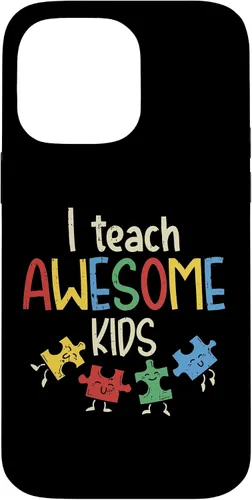 Vista 21 de iPhone 16 I Teach Awesome Kids Autismo Educación Especial Estuche para Maestro