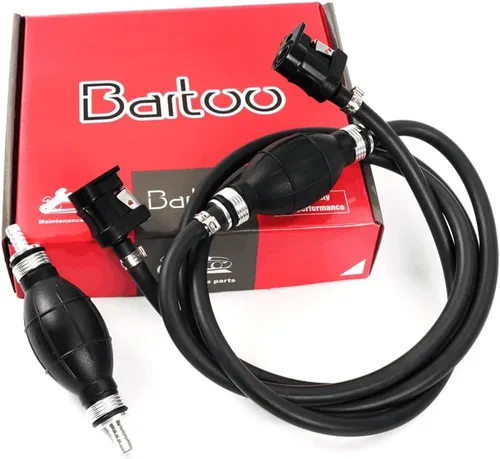 Vista 8 de BARTOO - Conjunto de línea de combustible, línea de manguera de combustible de nylon trenzado de 3/8 pulgadas para embarcaciones marinas, motor