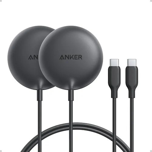 Vista 7 de Anker Zolo - Cargador inalámbrico magnético, certificado Qi2 de 15 W, almohadilla de carga inalámbrica compatible con MagSafe, para iPhone