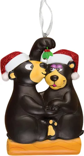 Vista 2 de Adorno de Navidad personalizado para parejas, regalo personalizado para parejas, recién casados, parejas casadas y comprometidas, decoración grabada