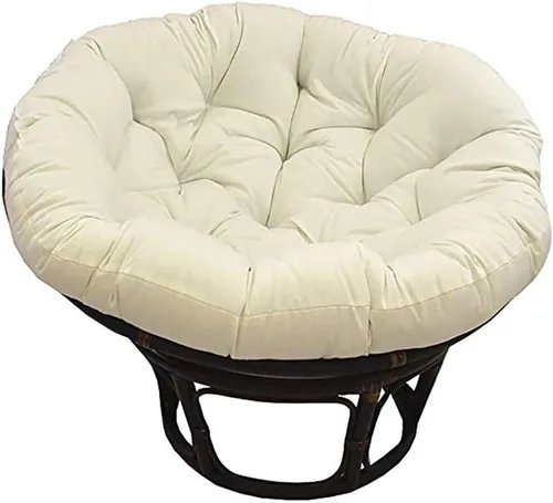 Vista 8 de Cojín colgante para silla de hamaca, cojín de tumbona para interiores y exteriores, cojín redondo grueso para silla de huevo, cojín de asiento