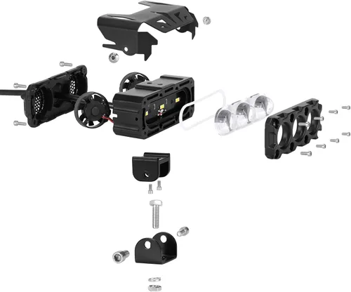 Vista 4 de KAWELL Luz de conducción LED de 60 W, luz antiniebla auxiliar, foco LED, IP68, impermeable, doble color, luz de trabajo LED para motocicleta