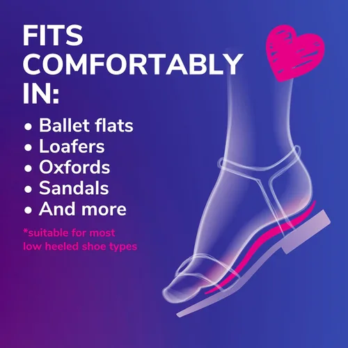 Vista 3 de Dr. Scholl's Love Your Flats & Sandals, plantillas de 3/4 de largo, comodidad para todo el día, alivia y previene el malestar por zapatos, absorbe