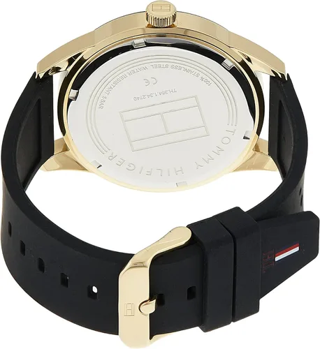 Vista 2 de Tommy Hilfiger Austin Correa de goma negra esfera negra 1791636