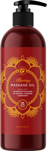 Vista 13 de Aceite natural hipoalergénico para terapia en la piel, masaje sensual con aceite puro de lavanda para hombres y mujeres, 8 onzas