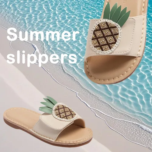 Vista 4 de THEE BRON Lindas pantuflas para niñas, sandalias elegantes para niños pequeños y niños