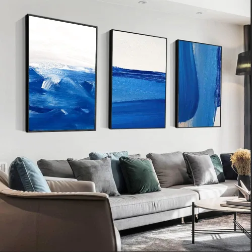 Vista 9 de FCHUI Arte de pared enmarcado, juego de 3 arte de pared bohemio, decoración moderna de mediados de siglo, 16 x 24 pulgadas, impresiones en lienzo