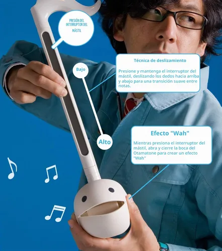 Vista 8 de Otamatone from maywa Denki Digital, normal e inglés (Negro)
