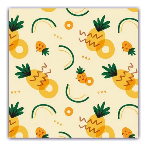 Vista 3 de Mascarilla Higiénica de Tela Reutilizable 10-12 Años Piña