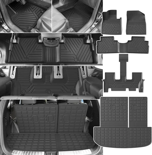 Vista 21 de powoq - Alfombrilla de suelo de 6 asientos compatible con Jeep Grand