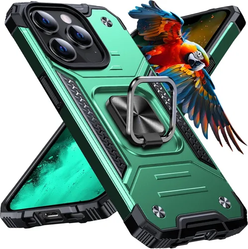 Vista 94 de Anqrp Funda resistente para iPhone 6/7/8/SE/SE2 con soporte de anillo mejorado y agarre, grado militar, a prueba de golpes, resistente y robusta