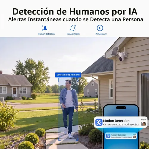Vista 7 de Cámaras de seguridad inalámbricas para exteriores, sistema de 4 cámaras sin BF-A100W4