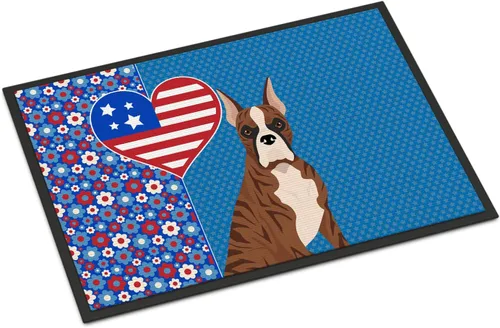 Vista 105 de Caroline's Treasures WDK5119JMAT Airedale Terrier USA - Tapete para interiores o exteriores, 24 x 36 pulgadas, tapete para puerta delantera