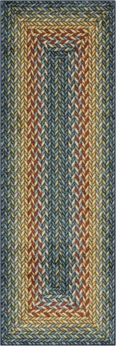 Vista 11 de Maples Rugs Marion - Alfombra bohemia con diseño trenzado, fabricada en Estados Unidos, lavable, antideslizante, para entrada, vestíbulo, cocina