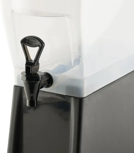 Vista 3 de Winco Dispensador de bebidas delgado de 3 galones con base Sin BPA, diseño que ahorra espacio, grifo sin goteo, ideal para agua, té, limonada
