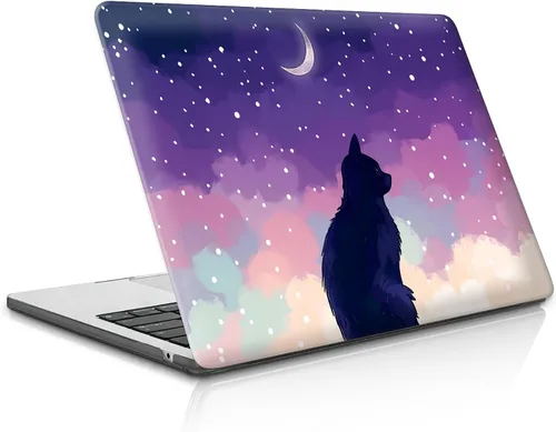 Vista 22 de Funda para MacBook Pro de 13 Pulgadas, Patrón de Planetas Negros Alineados, Estuche Duro de Plástico para MacBook Pro Retina 13 A1425/A1502