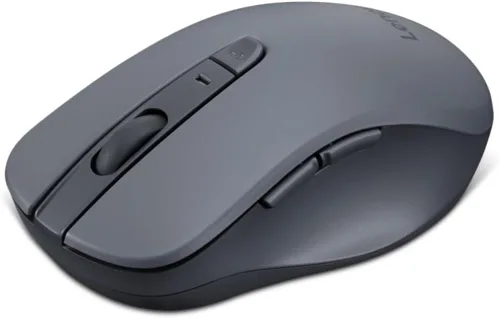 Vista 10 de Lenovo WL310 Ratón silencioso Bluetooth, ergonómico, DPI ajustable, clics silenciosos, Bluetooth 5.0, portátil para Windows, Mac y Chromebook, gris
