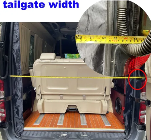Vista 3 de DOCA Mosquiteras de malla para Mercedes Sprinter compatibles con furgonetas y caravanas (portón trasero), rectangular, 75 pulgadas x 63 pulgadas