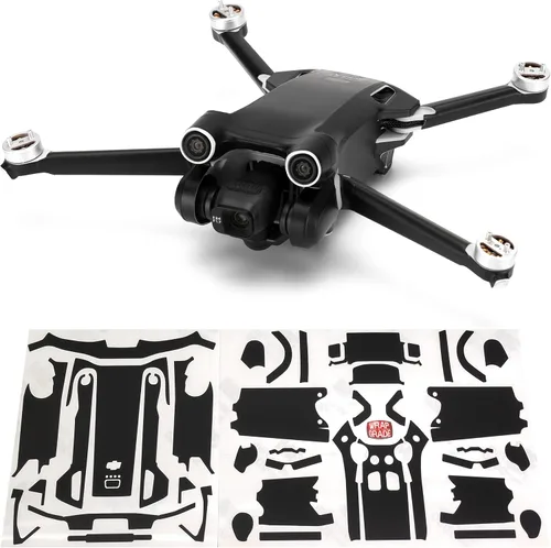 Vista 13 de WRAPGRADE Pegatinas de piel compatibles con DJI Mini 3 Pro Unidad principal (verde militar)
