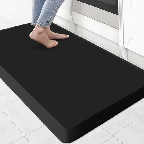 Vista 24 de KitchenClouds Alfombra de Cocina Acolchada Anti Fatiga 17.3"x28" Impermeable, Antideslizante, Alfombras de Pie y Comodidad para Escritorio/Piso