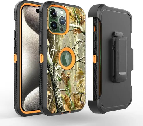 Vista 10 de 14 Pro Max - Funda protectora híbrida a prueba de golpes, diseño de doble capa, cubierta dura compatible con iPhone 14 Pro Max (negro y negro)