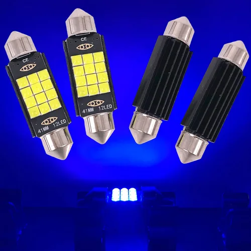Vista 18 de SOCAL-LED - Bombilla LED de 0.157 x 1.220 in de Canbus Super Bright 3030 Chipset para interior de coche, luz de cúpula DE3175, luz de mapa, azul