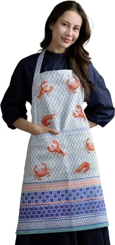 Vista 522 de Maison d' Hermine Delantales para mujer con bolsillo, 100% algodón (27.50 x 31.50 pulgadas)