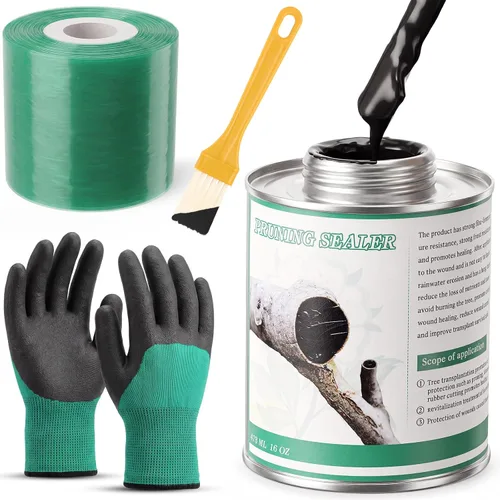Vista 8 de Kit sellador de heridas de árbol negro de 16 onzas, transparente No tejido